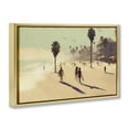 thumbnail image 3 of Stupell Industries Bohemian Tropical Shore Walk Gold Floating Frame Canvas Art, 31 x 21, by Noah Bay, 3 of 8