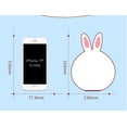 thumbnail image 2 of LED Night Lights ,Bunny Silicone Cute Night Light with Touch - Portable and Color Changing Bright Night Lamp, 2 of 5