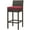 Red Brown, variant on Modern Contemporary Urban Design Outdoor Patio Balcony Garden Furniture Bar Side Stool Chair, Rattan Wicker, Dark Grey Gray