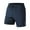 Dark Blue, variant on ZQUUVOU Men's Athletic Shorts Solid Color Sports Training Breathable Shorts Zipper Pockets Dark Blue