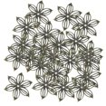 thumbnail image 1 of 100 abalorios de flores de filigrana de Metal para hacer joyas, con conector hueco DIY, pulsera para pendientes, teléfono, llavero, suministros Bronce Soledad Encantos de filigrana, 1 of 10