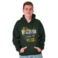 thumbnail image 5 of Wisconsin America Dairyland Map Shape Hoodie Sweatshirt Women Men Brisco Brands 5X, 5 of 6