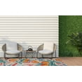 thumbnail image 5 of Linon Outdoor Washable Area Rug Collection, Ivory and Orange, 7' x 9', 5 of 9
