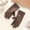 Coffee, variant on JFGHDG Women Elegant Bow Decor Winter Gloves, Embroidered Soft Touch Full‑Finger Thermal Gloves Lined Warm Gloves for Driving Daily Commute Black One Size