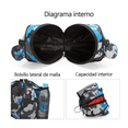 thumbnail image 4 of Bolsa De Fútbol Impermeable Para Pelota De Fútbol Básquetbol Malubero Azul, 4 of 5