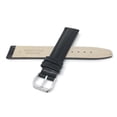 thumbnail image 4 of Bandini Double Extra Long (XXL) 18mm Italian Leather Watch Band Strap - Black - Semi-Glossy - Padded, 4 of 5