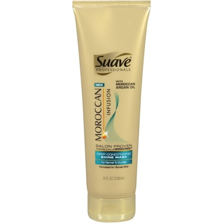 Suave Professionals Moroccan Infusion Deep Conditioning Shine Mask, 8 fl oz