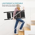 thumbnail image 5 of 2 Step Ladder, Lightweight Portable Foldable Collapsible Folding Sturdy Steel Metal Step Stool with Anti-Slip Wide Pedal, Heavy Duty 330 lbs Capacity, for Home, Kitchen, Closet, Adults, White, 5 of 7