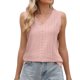 thumbnail image 1 of Camisetas sin mangas con cuello en V informales para mujer: mezcla de poliéster, corte holgado, imprescindibles en el armario de verano para combinar con vaqueros., 1 of 4