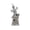 B, variant on Halloween Boo Ghost on RIP Tombstone Figurine, Distressed Resin Skull Crossbones Gravestone Statue, Spooky Tabletop Decor for Tiered Tray, Haunted House & Fall Party
