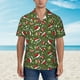thumbnail image 2 of Balery Christmas Hat sock Camisas hawaianas de manga corta para hombre, camisas playeras de corte holgado, camisas de vacaciones con botones,Medium, 2 of 7