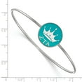 thumbnail image 2 of Logoart Sterling Silver Zeta Tau Alpha Enameled Slip-on Bangle, 2 of 4
