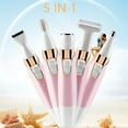thumbnail image 1 of Fiudx Depiladora Facial 5 En 1, Resistente Al Agua y de Carga Rápida, Ideal para Todo Tipo de Piel, Práctica Herramienta de Cuidado Personal para Mujeres, Rendimiento Duradero., 1 of 6