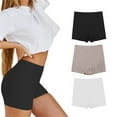 thumbnail image 2 of VISALY Boyshorts Women'S Soft Boys' Shorts Underwear Short Flat Corner Underwear Anti Scratch, Boxer Briefs, Panties (White, M), 2 of 3