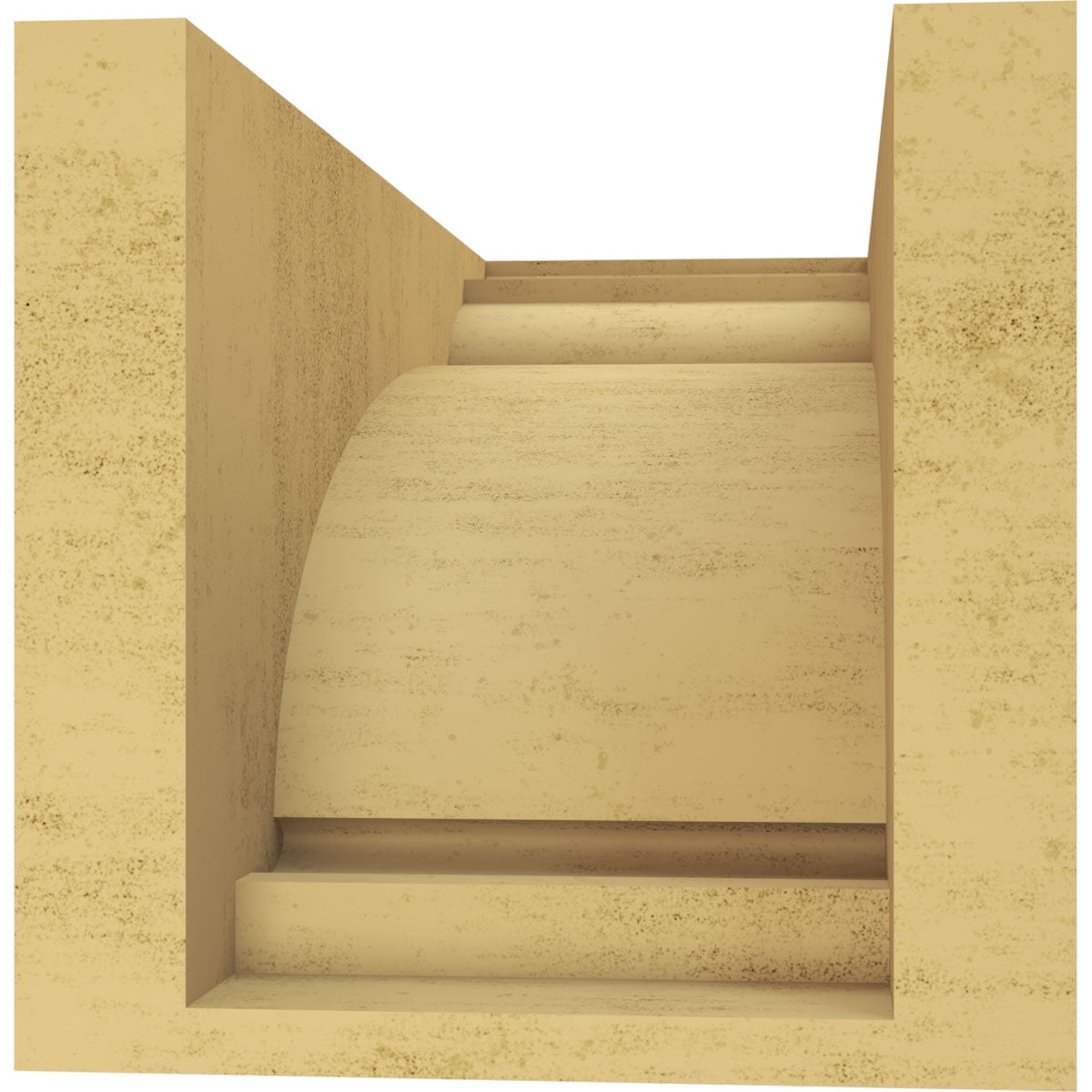 6"W x 12"D x 6"H Wide Hughes Rough Cedar Woodgrain TimberThane Corbel, Primed Tan