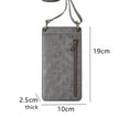 thumbnail image 2 of Bolsos Bandolera para Mujer Pequeño Cuero Vegano Mini Cartera de Hombro Monedero Acolchado,Gris Oscuro, 2 of 5