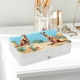 thumbnail image 6 of Kangaroo PU Leather Jewelry Box Display Case with Removable Compartment and Bracelet Holder - Portable Storage Container, 6 of 6