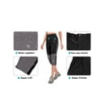 thumbnail image 6 of Little Donkey Andy Women's Quick Dry Capri 3/4 Hiking Lightweight Stretch Water-Resistant Pants Golf Casual Black M, 6 of 7