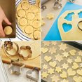 thumbnail image 3 of Juego de moldes de metal para galletas, molde para galletas de acero inoxidable, redondo, corte de galleta, corazón, estrella pequeña, molde para galletas, Mini molde para el tiempo para hornear, 3 of 5