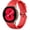 Red, variant on BANDOVA 20mm No Gap Band for Samsung Galaxy Watch 7/6/5/4, Seamless Silicone Sport Strap, Black