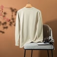 thumbnail image 4 of Timegard Hauts Grande Taille pour Femmes Chandails en Molleton Col Rond Manches Longues Chandail Ample Automne Décontracté Hauts, 4 of 9