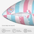thumbnail image 5 of ZICANCN Blossom Snowflake Floral Decorative Throw Pillow Covers, Bed Couch Sofa Decorative Knit Pillow Covers for Living Room Farmhouse, 26"x26", 5 of 8