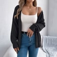 thumbnail image 2 of Women's Lightweight Lace Knit Open Front Cardigan Long Sleeve Oversized Sweater Coat For Spring Fall Winter Seasons, 2 of 8