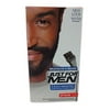 Just For Men Mustache and Beard Brush-In Color Gel, Jet Black, 1 Kit, 6 Pack