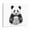 B, variant on XaaKee Canvas Wall Art Prints Panda Cub Whimsical Sketch Illustration Inner Framed 1812Inch