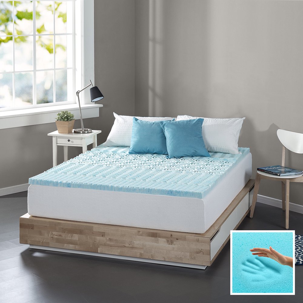 Spa Sensations Zoned Fusion Gel Memory Foam 1" Mattress Topper, Full