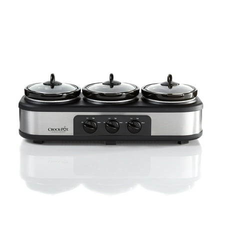 Crock-Pot Trio Cook and Serve Slow Cooker and Food Warmer, Stainless
