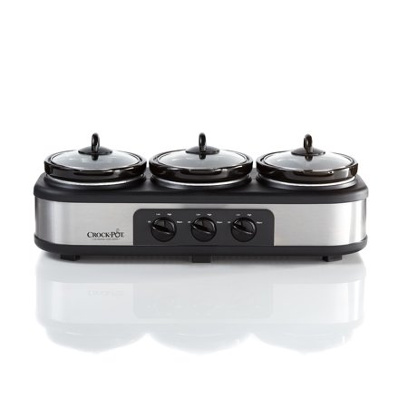 Crock-Pot Trio Cook and Serve Slow Cooker and Food Warmer, Stainless (Best Rated Crock Pot)