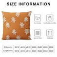 thumbnail image 5 of QZHH  Decorative Throw Pillow Covers Rhombic Jacquard Pillowcase Soft Fall Square Cushion Case for Couch Sofa Bed Bedroom Living Room, Orange, 5 of 5