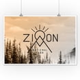 thumbnail image 3 of Zion National Park, Badge and Trees (12x18 Wall Art Poster, Room Decor), 3 of 3