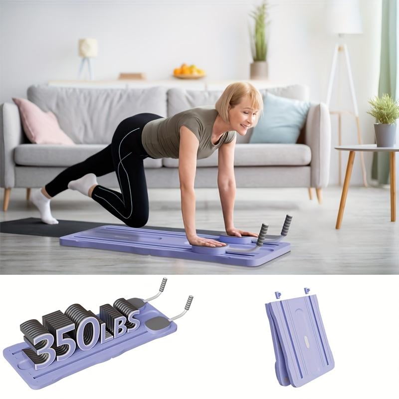 Multifunctional Yoga & Fitness Board with Resistance Bands, Foldable Compact Design, 1 Piece