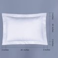thumbnail image 3 of FLXXIE Fundas de almohada estándar de microfibra, juego de 2 fundas de almohada suaves resistentes a la decoloración, a las arrugas y al encogimiento, con cierre de sobre, fundas Euro Sham (blanco 20, 3 of 5