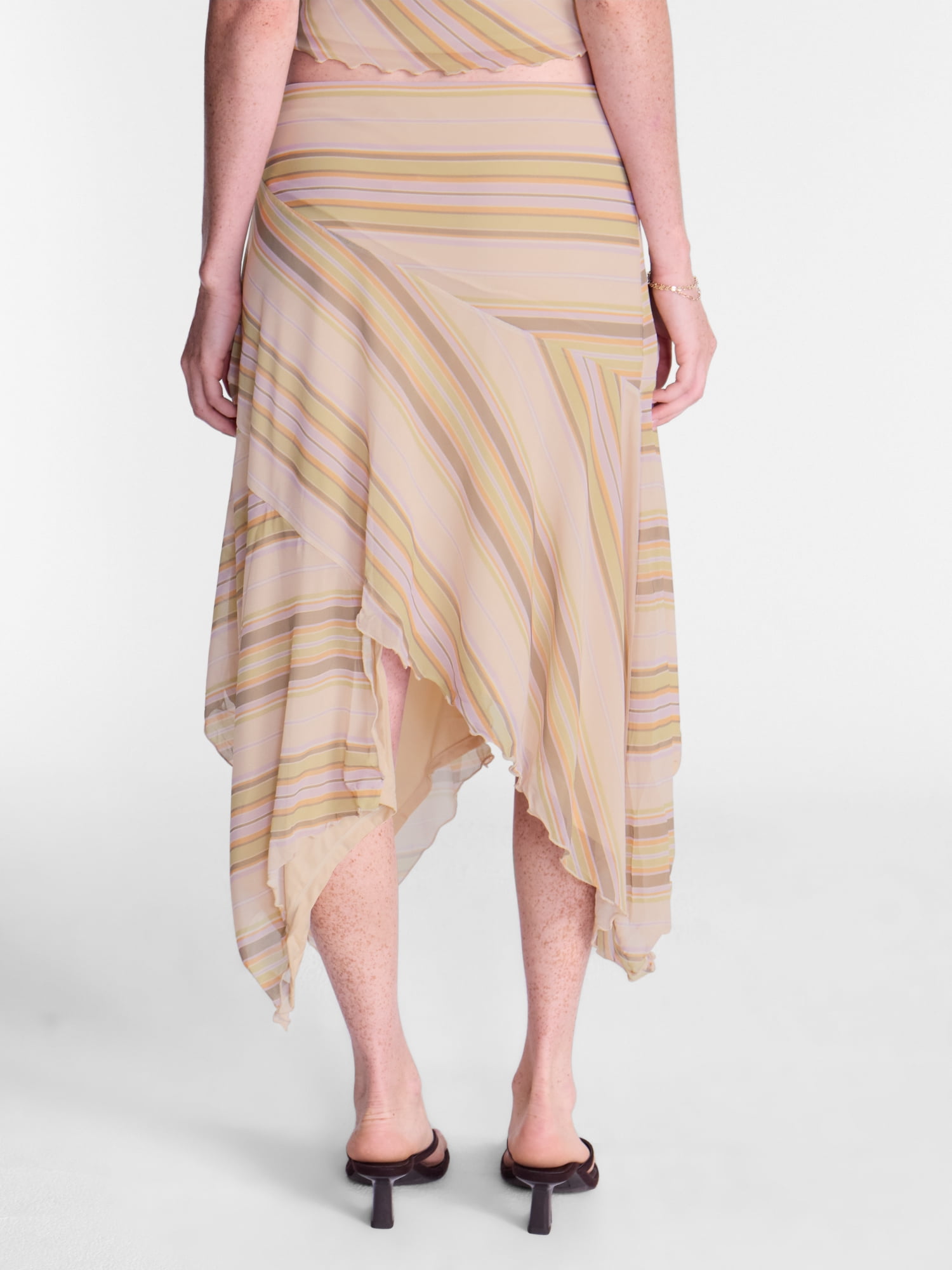 No Boundaries Asymmetrical Midi Skirt, Women’s XXS-XXL
