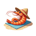 thumbnail image 3 of cartoon Shrimp Theme Stickers, Waterproof Shrimp Theme Sticker for Water Bottle Laptop Phone Cases Planner Skateboard Luggage Helmet Party Favor Decor, Ideal for Adults Teens Teacher Rewards, 3 of 9