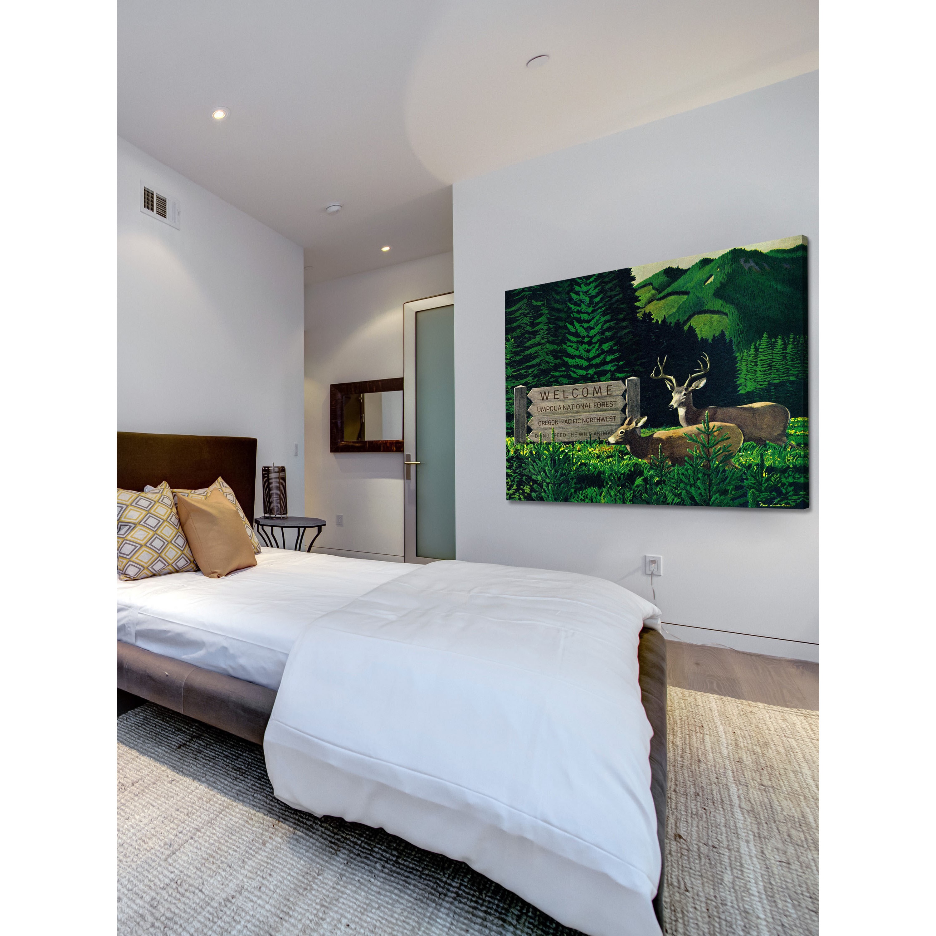 Marmont Hill - "Umpqua Natl Forest" Painting Print on Wrapped Canvas