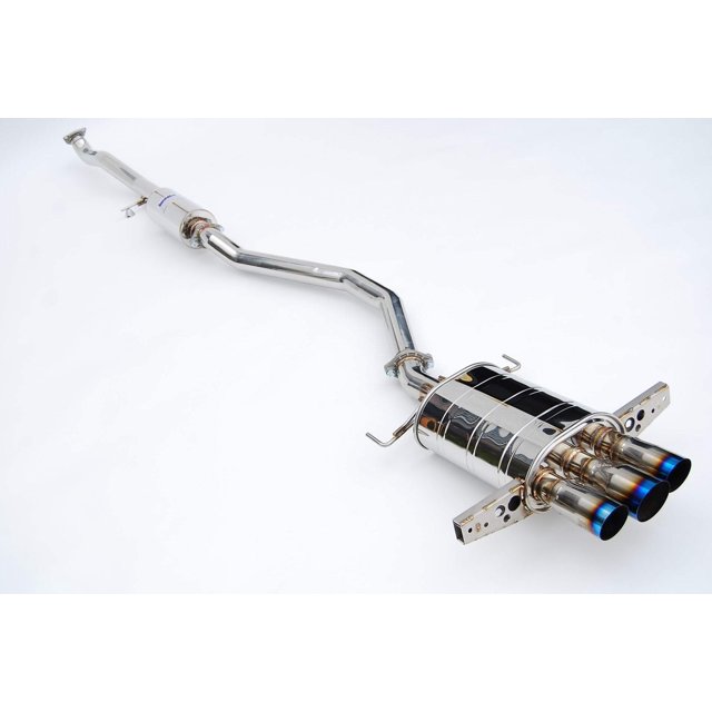 Invidia Q300 Cat-Back Exhaust Ti Burnt Tips Compatible with 2017+ Honda Civic Hatcback 1.5T