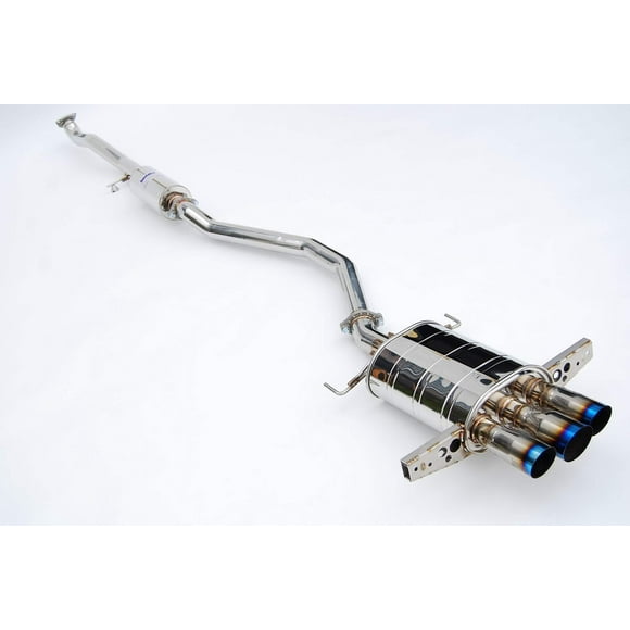 Invidia Q300 Cat-Back Exhaust Ti Burnt Tips Compatible with 2017+ Honda Civic Hatcback 1.5T
