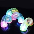 thumbnail image 2 of YOPTOP Rainbow Circle 12 Pieces Light Toy Rainbow Spiral for Children Mini Spiral Magic Springs Rainbow Spiral Toy Suitable for Children Over 5 Years Old Birthday Gift(Random color), 2 of 5