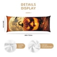 thumbnail image 2 of Halloween Body Pillow Cover, Halloween Full Moon Pumpkin Bat Halloween Decorations Body Pillow Cases with Zipper Soft Smooth Skin Friendly Long Pillow Case 20x60 inches, 1Pc, 2 of 7