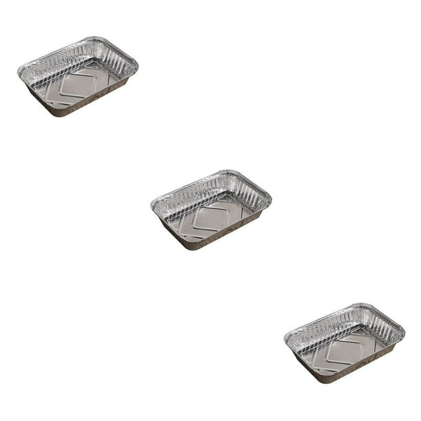 Billuyoard Paquete de 10 sartenes de papel de aluminio, recipientes para llevar, recipiente de comida de gran capacidad, para hornear, Type1 NO1