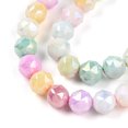 thumbnail image 3 of Anti-Electroplate Glass Beads Strands Imitation Gemstone Round AB Color Plated Faceted Two Tone Mixed Color 7-8mm Hole: 1-1.2mm 38cm, 3 of 4