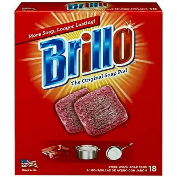 Brillo Steel Wool Soap Pads, 18 Count
