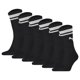 thumbnail image 1 of PUMA Calcetines deportivos unisex, paquete de 6 - Crew Heritage, tenis, suela de rizo, rayas Negro 43-46, 1 of 3