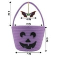 thumbnail image 6 of Halloween Basket for Kids, Trick or Treat Basket, Cute Pumpkin Candy Bucket, Boo Spooky Small Baskets, Jack O Lantern Bags for Girls/Boys Gift Baskets Empty, 6 of 7