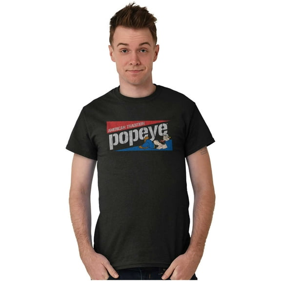 Vintage Popeye American Tradition Men's Graphic T Shirt Tees Brisco Brands S