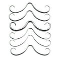 thumbnail image 4 of Septum Piercing Curved Mustache Cute Surgical Steel Stainless Fancy Nose Ring, 4 of 5